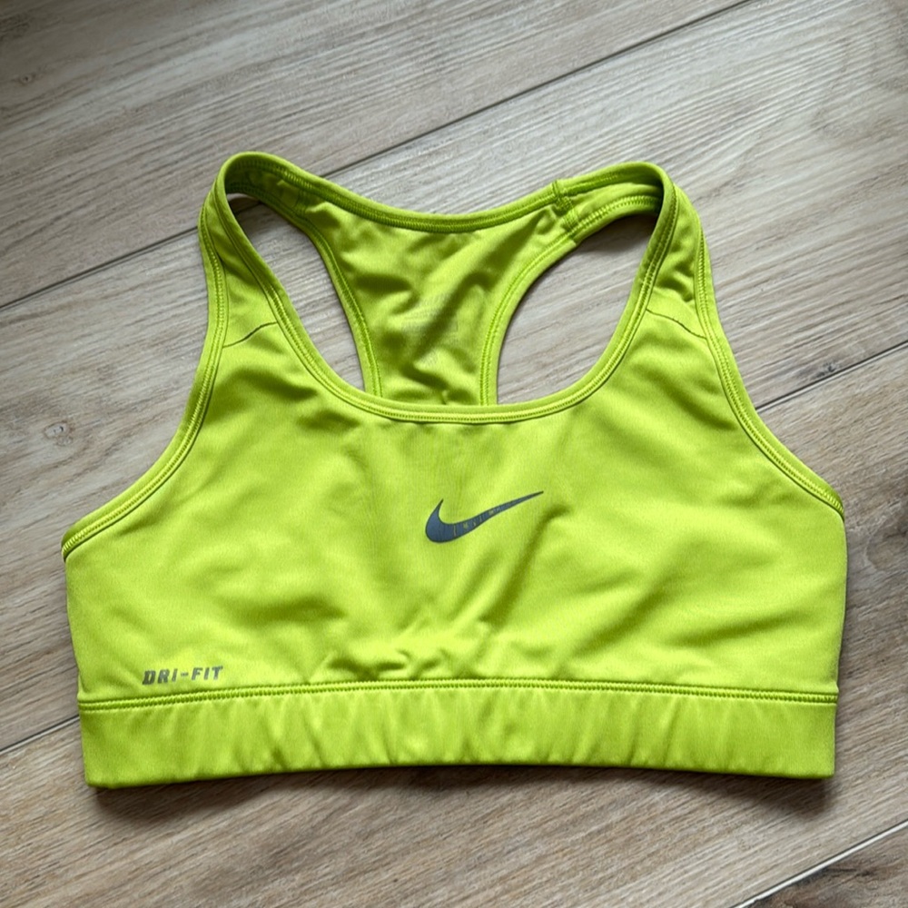 Nike Neon Green Sports Bra - Small - Picture 2 of 5